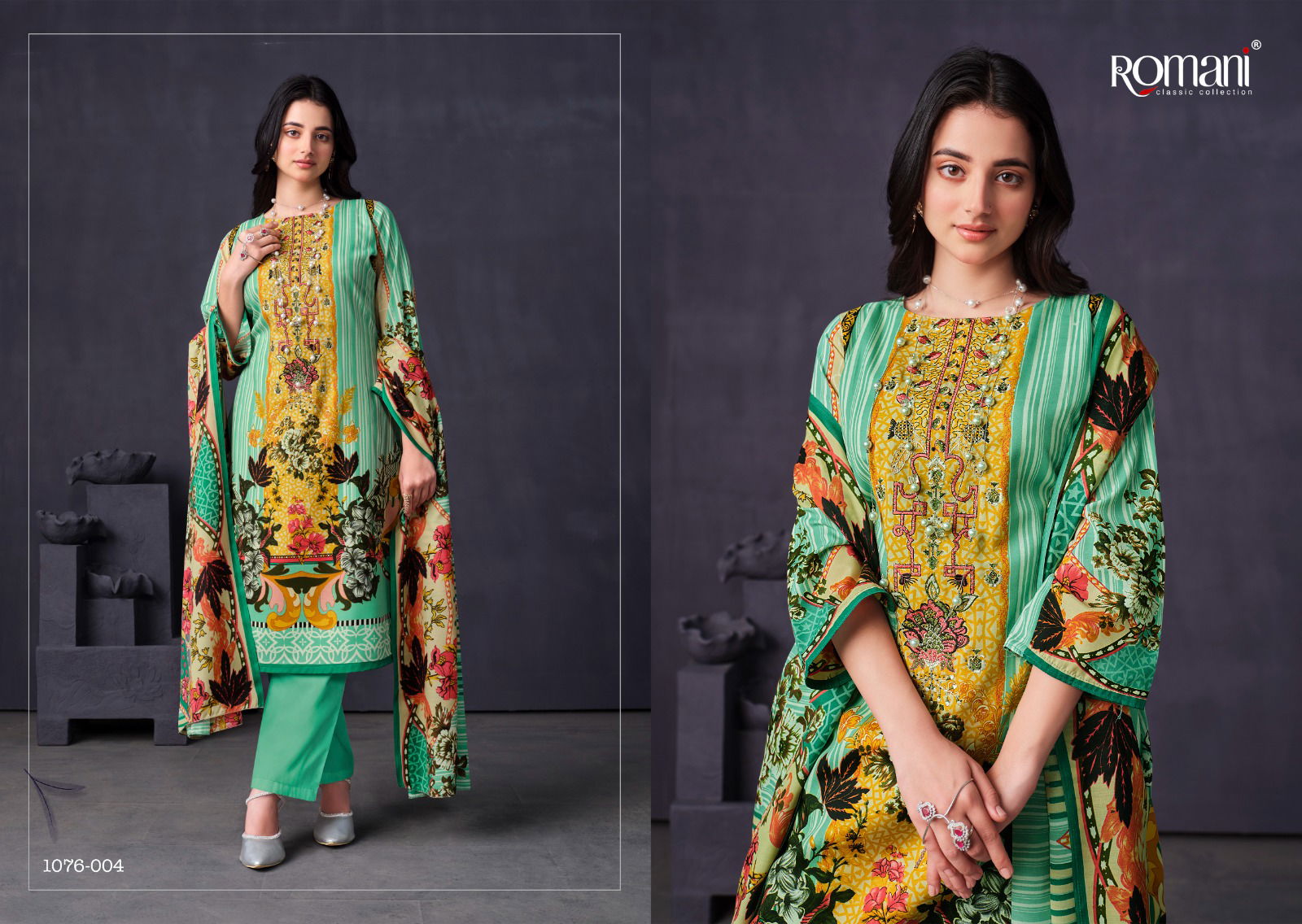 Mareena Vol 12 By Romani Cotton Dress Material Catalog
